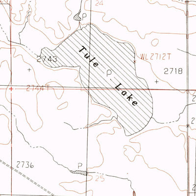 United States Geological Survey Tule Lake, MT (1984, 24000-Scale) digital map