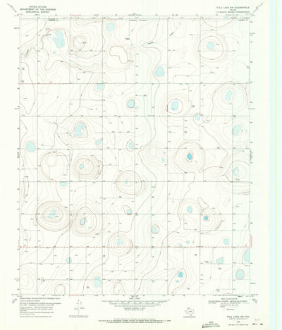 United States Geological Survey Tule Lake NW, TX (1969, 24000-Scale) digital map