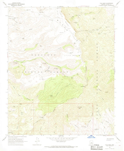 United States Geological Survey Tule Mesa, AZ (1967, 24000-Scale) digital map