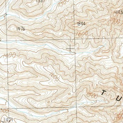 United States Geological Survey Tule Mountains, AZ (1990, 24000-Scale) digital map
