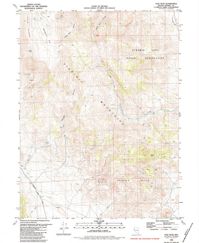 United States Geological Survey Tule Peak, NV (1980, 24000-Scale) digital map