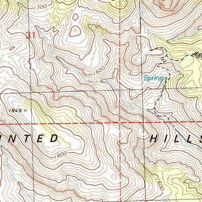United States Geological Survey Tule Peak, NV (1980, 24000-Scale) digital map