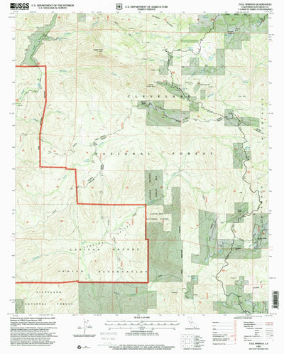 United States Geological Survey Tule Springs, CA (1997, 24000-Scale) digital map