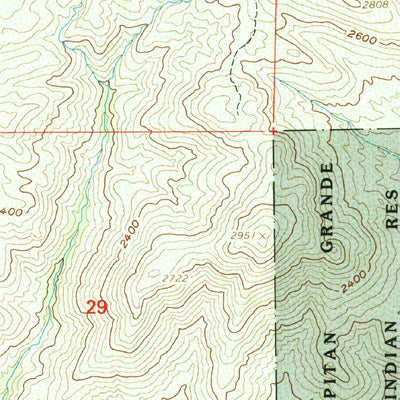 United States Geological Survey Tule Springs, CA (1997, 24000-Scale) digital map