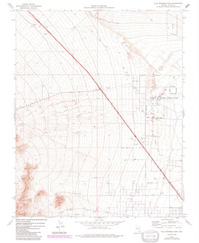 United States Geological Survey Tule Springs Lake, NV (1974, 24000-Scale) digital map