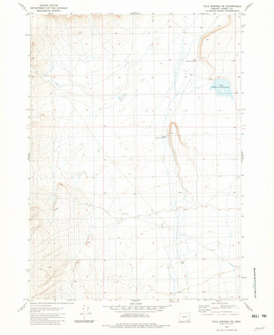United States Geological Survey Tule Springs NE, OR (1981, 24000-Scale) digital map