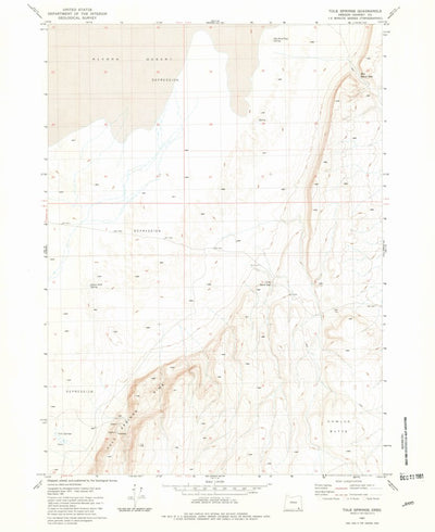 United States Geological Survey Tule Springs, OR (1981, 24000-Scale) digital map
