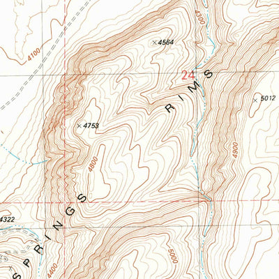 United States Geological Survey Tule Springs, OR (1981, 24000-Scale) digital map