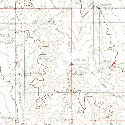 United States Geological Survey Tule Valley East, MT (1983, 24000-Scale) digital map