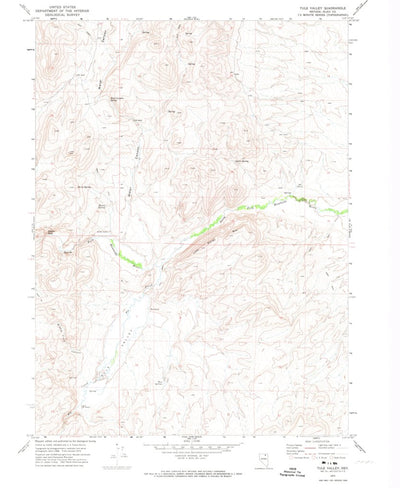 United States Geological Survey Tule Valley, NV (1972, 24000-Scale) digital map