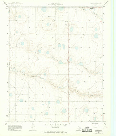 United States Geological Survey Tulia NW, TX (1966, 24000-Scale) digital map