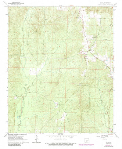 United States Geological Survey Tulip, AR (1965, 24000-Scale) digital map