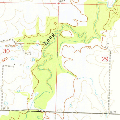 United States Geological Survey Tulip, MO (1958, 24000-Scale) digital map