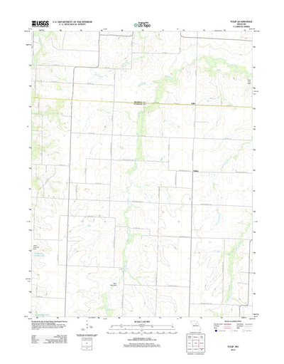 United States Geological Survey Tulip, MO (2012, 24000-Scale) digital map
