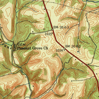 United States Geological Survey Tullahoma, TN (1941, 24000-Scale) digital map