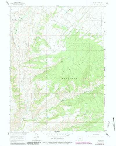 United States Geological Survey Tullis, WY (1961, 24000-Scale) digital map