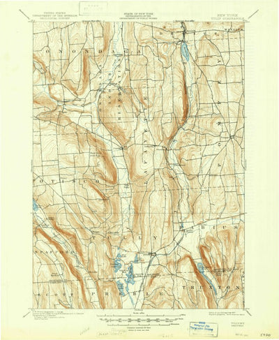 United States Geological Survey Tully, NY (1900, 62500-Scale) digital map