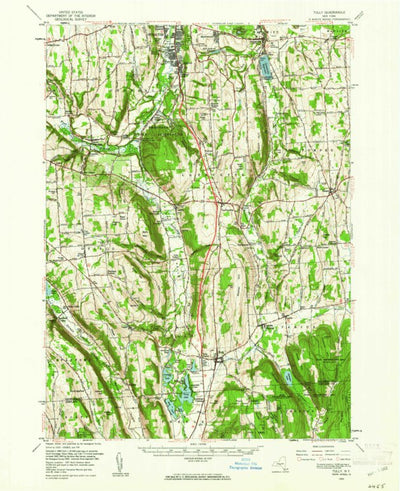 United States Geological Survey Tully, NY (1955, 62500-Scale) digital map