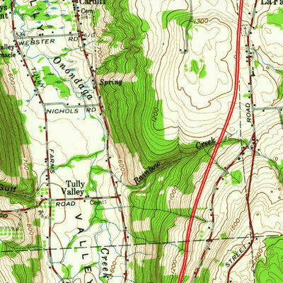 United States Geological Survey Tully, NY (1955, 62500-Scale) digital map