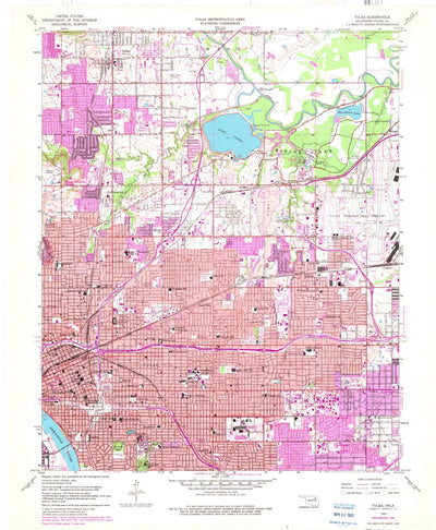 United States Geological Survey Tulsa, OK (1954, 24000-Scale) digital map