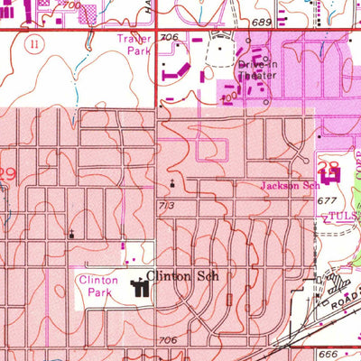 United States Geological Survey Tulsa, OK (1954, 24000-Scale) digital map