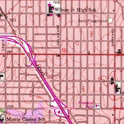 United States Geological Survey Tulsa, OK (1954, 24000-Scale) digital map