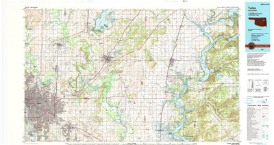 United States Geological Survey Tulsa, OK (1985, 100000-Scale) digital map