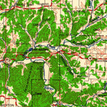 United States Geological Survey Tulsa, OK-MO-AR-KS (1963, 250000-Scale) digital map