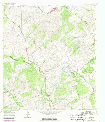 United States Geological Survey Tulsita, TX (1963, 24000-Scale) digital map