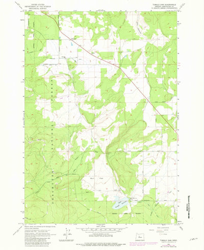 United States Geological Survey Tumalo Dam, OR (1962, 24000-Scale) digital map
