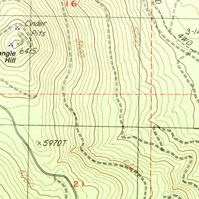 United States Geological Survey Tumalo Falls, OR (1988, 24000-Scale) digital map
