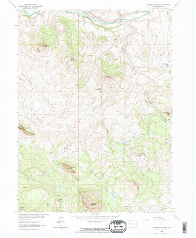 United States Geological Survey Tumble Mountain, CO (1962, 24000-Scale) digital map