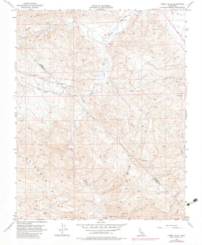 United States Geological Survey Tumey Hills, CA (1956, 24000-Scale) digital map