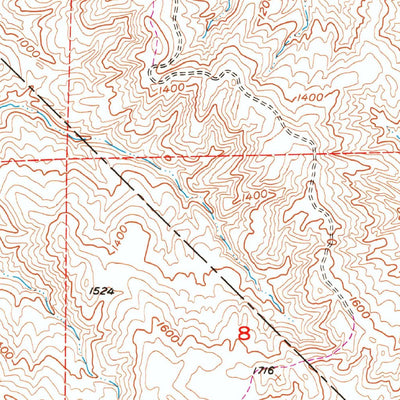 United States Geological Survey Tumey Hills, CA (1956, 24000-Scale) digital map