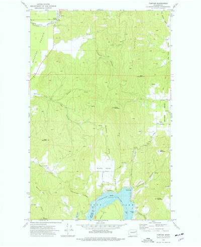 United States Geological Survey Tumtum, WA (1973, 24000-Scale) digital map