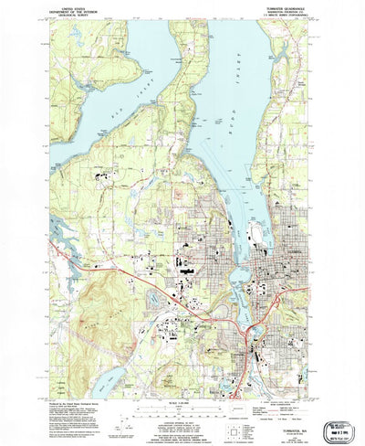 United States Geological Survey Tumwater, WA (1959, 24000-Scale) digital map
