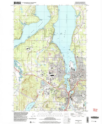 United States Geological Survey Tumwater, WA (1997, 24000-Scale) digital map