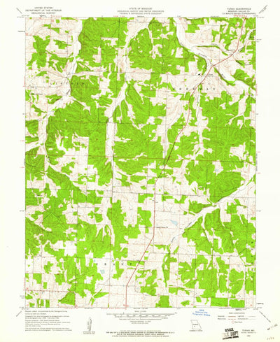 United States Geological Survey Tunas, MO (1960, 24000-Scale) digital map