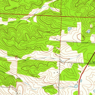 United States Geological Survey Tunas, MO (1960, 24000-Scale) digital map