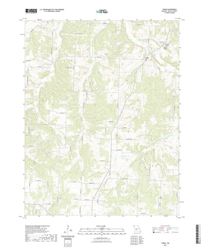 United States Geological Survey Tunas, MO (2021, 24000-Scale) digital map