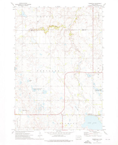 United States Geological Survey Tunerville, SD (1973, 24000-Scale) digital map