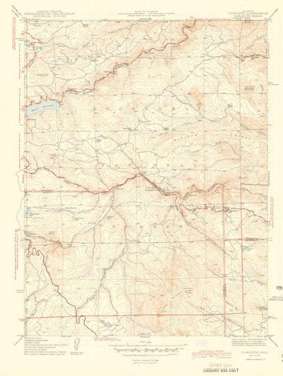 United States Geological Survey Tungsten, CO (1944, 31680-Scale) digital map