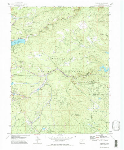 United States Geological Survey Tungsten, CO (1972, 24000-Scale) digital map