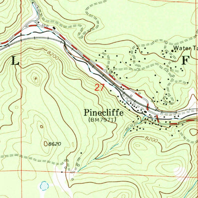 United States Geological Survey Tungsten, CO (1972, 24000-Scale) digital map