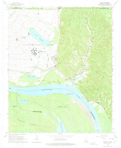 United States Geological Survey Tunica, MS-AR (1965, 24000-Scale) digital map