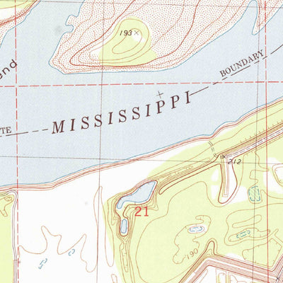 United States Geological Survey Tunica, MS-AR (1981, 24000-Scale) digital map