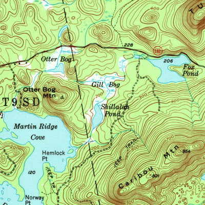 United States Geological Survey Tunk Lake, ME (1957, 62500-Scale) digital map