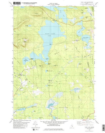 United States Geological Survey Tunk Lake, ME (1982, 24000-Scale) digital map