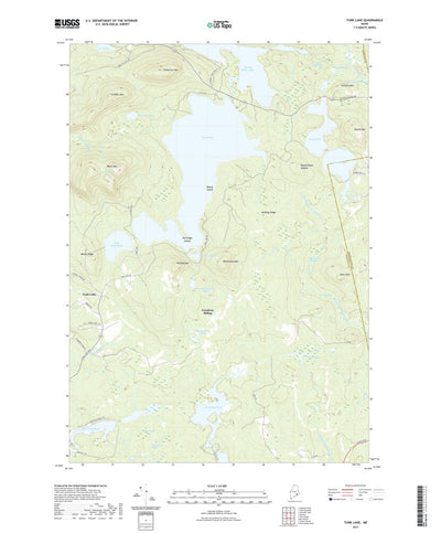 United States Geological Survey Tunk Lake, ME (2021, 24000-Scale) digital map