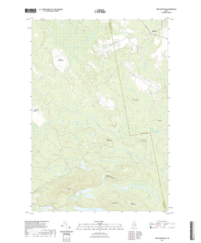 United States Geological Survey Tunk Mountain, ME (2021, 24000-Scale) digital map